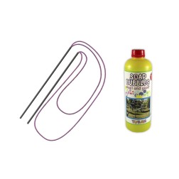 KIT BACCHETTE 50 cm PER BOLLE GIGANTI + LIQUIDO 500 ml