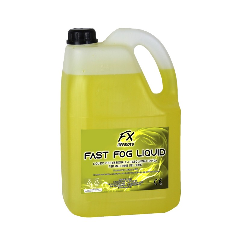 LIQUIDO PER MACCHINA DEL FUMO A DISSOLVENZA RAPIDA 5 lt FX FAST FOG LIQUID