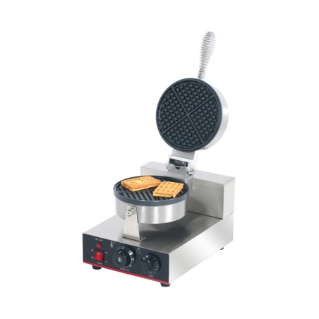 PIASTRA PER WAFFLE SILVER ITALIA - 1 WAFFEL TONDO/4 SPICCHI