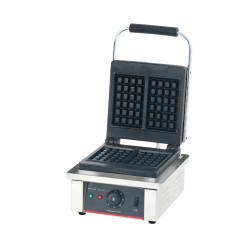 PIASTRA PER WAFFLE SILVER ITALIA - 2 WAFFEL RETTANGOLARI