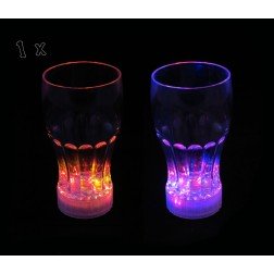 BICCHIERE COLA 350ml LUMINOSO A LED RBY MULTICOLOR