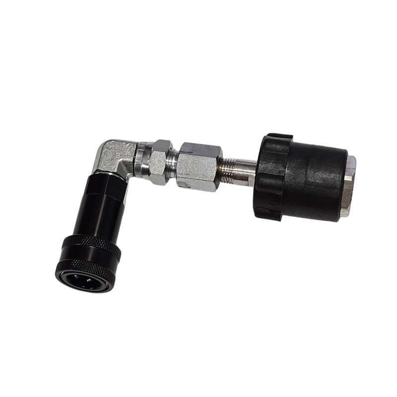 ATTACCO BOMBOLA CO2 CON INNESTO RAPIDO FEMMINA 3/8 CURVO ATTACCO BOMBOLA CO2 CON INNESTO RAPIDO FEMMINA 3/8 CURVO