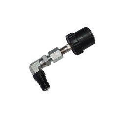 ATTACCO BOMBOLA CO2 CON INNESTO RAPIDO MASCHIO 3/8 CURVO