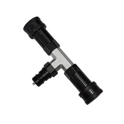 SDOPPIATORE CO2 a T – INNESTI RAPIDI 3/8 – 1 MASCHIO 2 FEMMINE