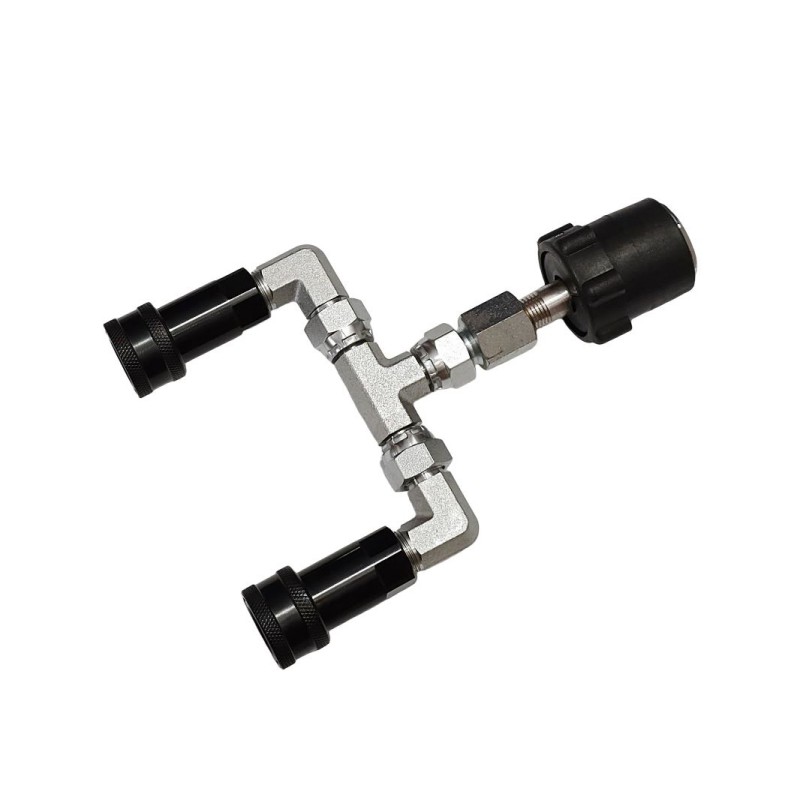 SDOPPIATORE CO2 a Y – ATTACCO BOMBOLA – INNESTI RAPIDI 3/8 FEMMINA SDOPPIATORE CO2 a Y – ATTACCO BOMBOLA – INNESTI RAPIDI 3/8 FEMMINA