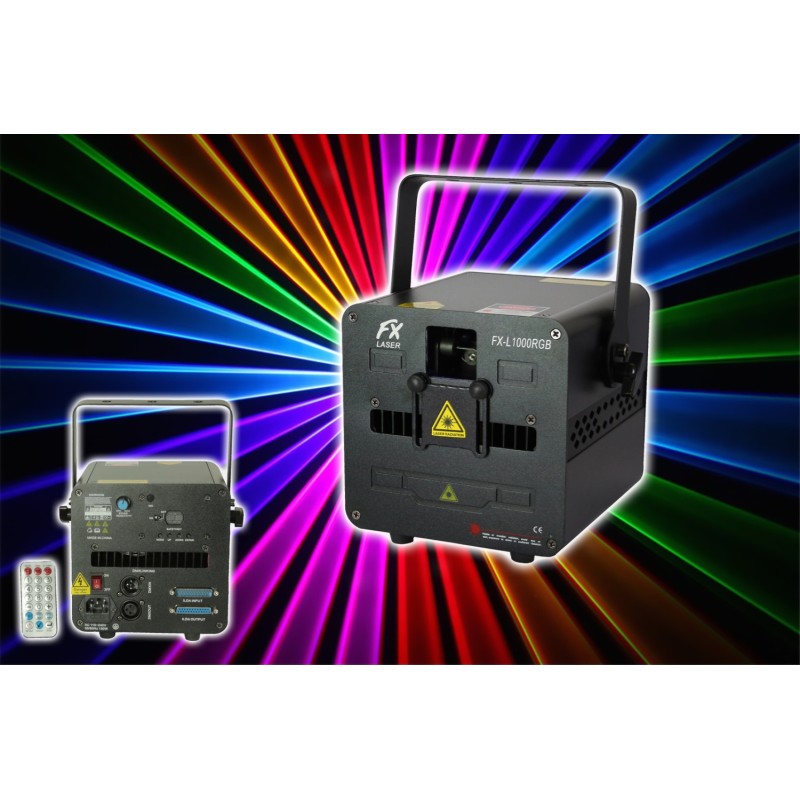 LASER FX-LASER L1000RGB - 1 W MULTICOLOR - DMX/ILDA LASER FX-LASER L1000RGB - 1 W MULTICOLOR - DMX/ILDA