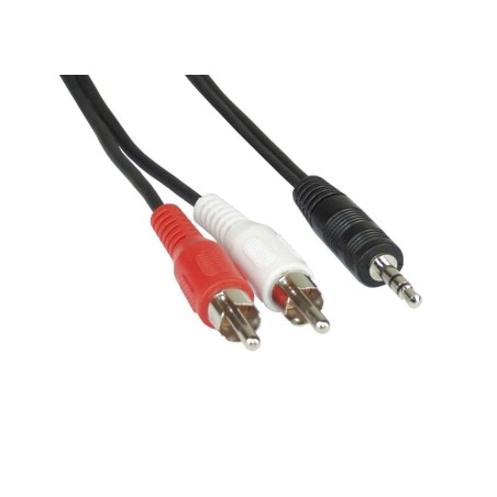 CAVO JACK 3,5 mm STEREO - 2 x RCA MASCHIO - lunghezza 10 metri